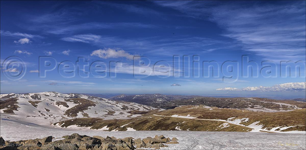 Peter Bellingham Photography View from Summit Kosciuszko NP - NSW T (PBH4 00 10607)